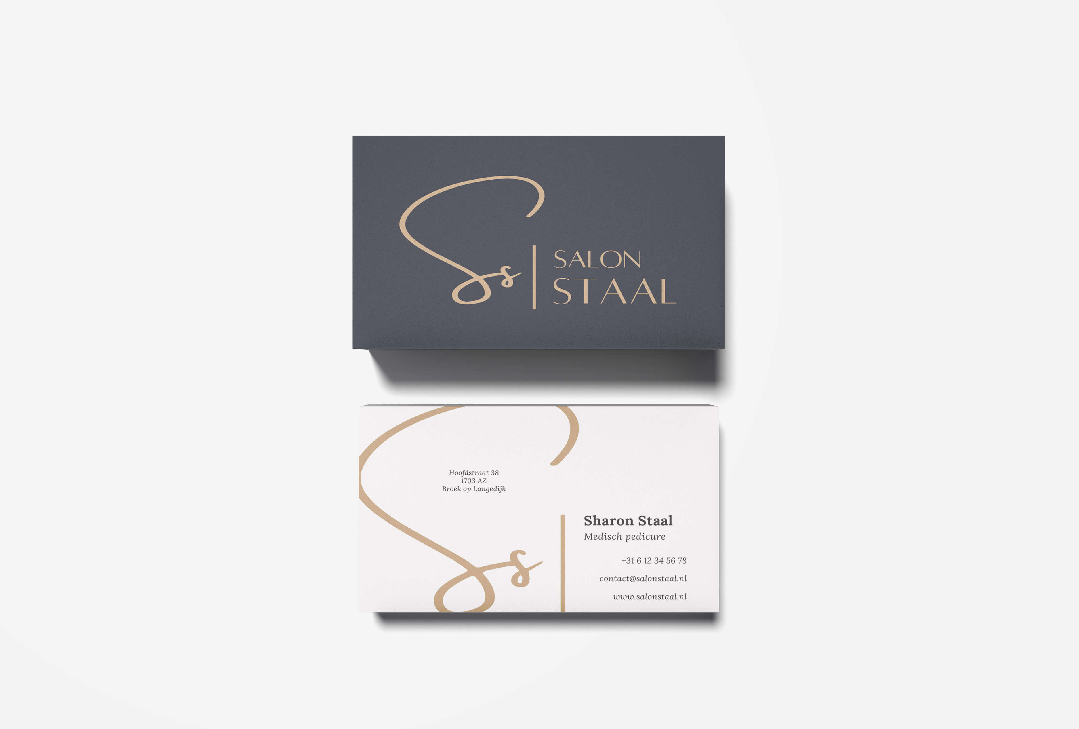 Salon Staal business card